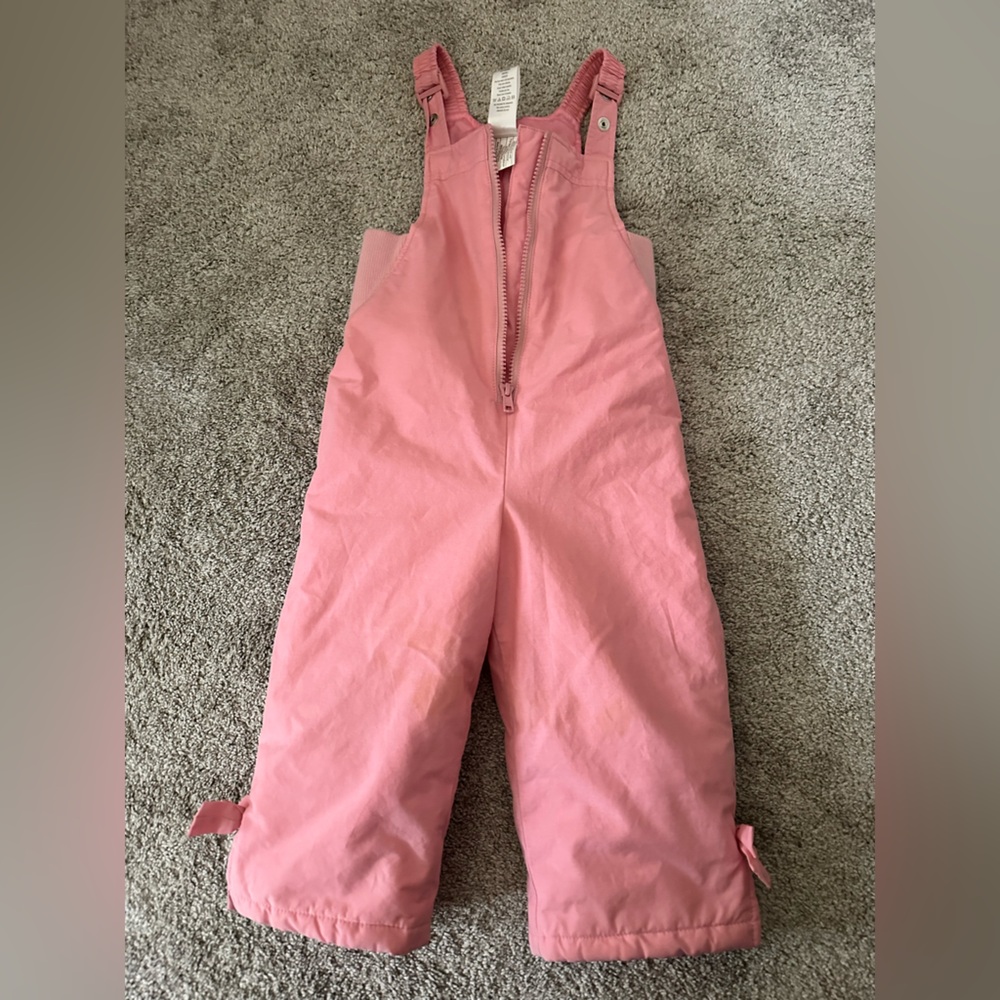 Gymboree girls snow jumper overalls suit zip up